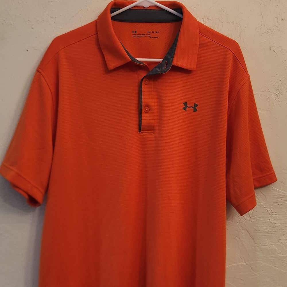 Under Armour Orange Performance Polo Shirt